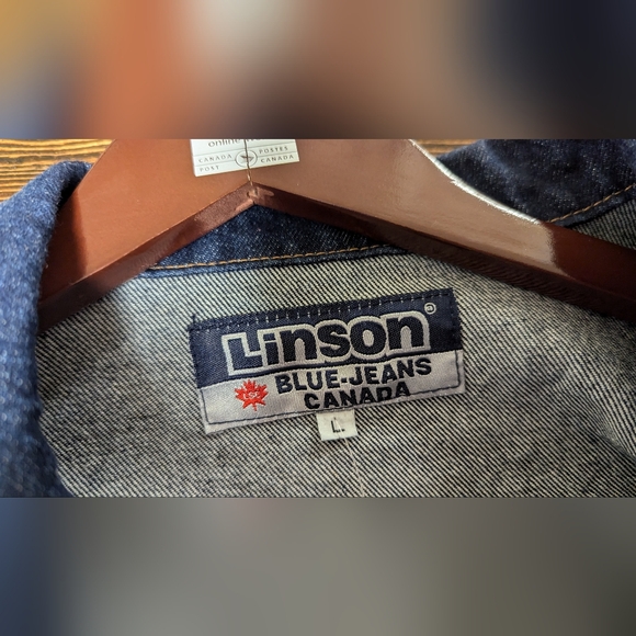 Linson Blue jeans Canada size LG denim jacket - Picture 6 of 6